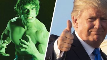 Lou Ferrigno posing with Donald Trump as he looks set to become the council on fitness,. sports and nutrition advisor