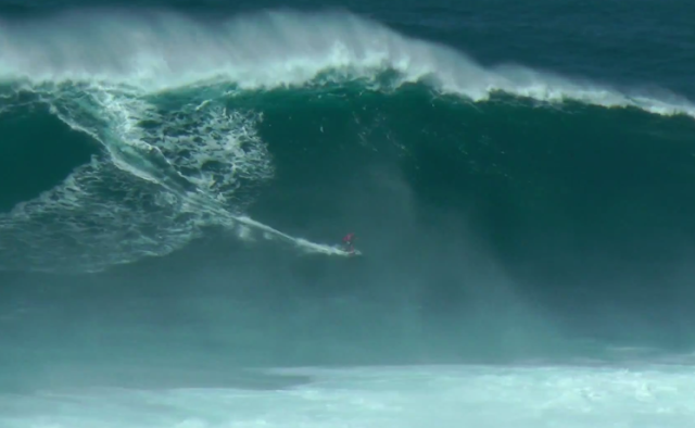 Kai Lenny Rides Massive Wave At Jaws On Jet Propelled Surfboard