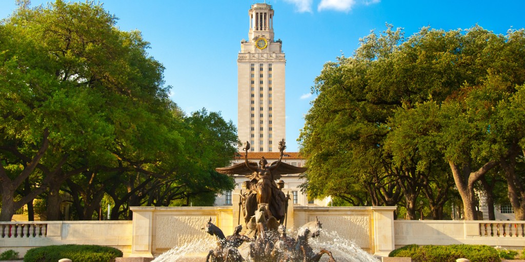 University of Texas Tower and Fountain