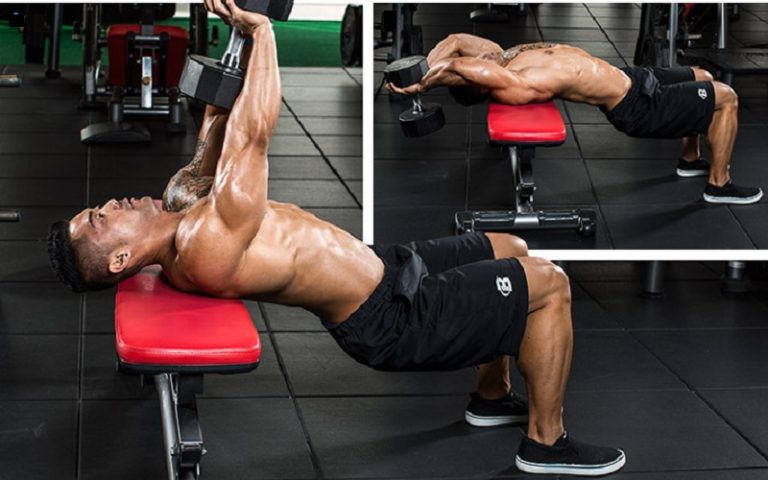 dumbbell pullover chest form