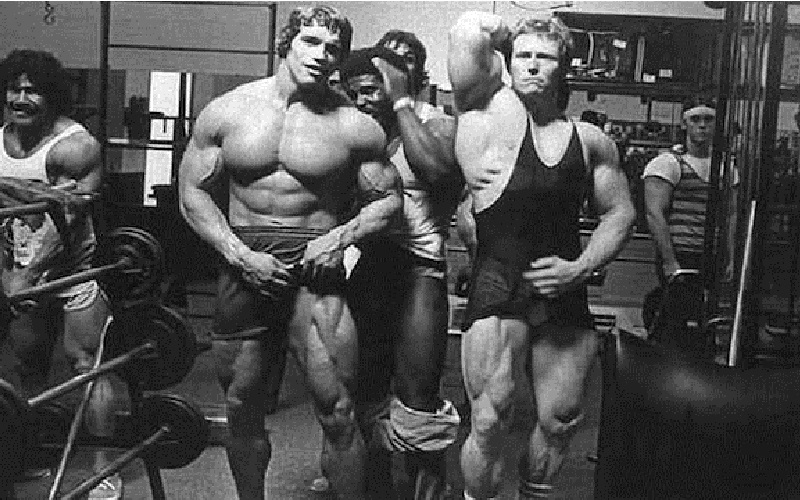 Old school bodybuilder