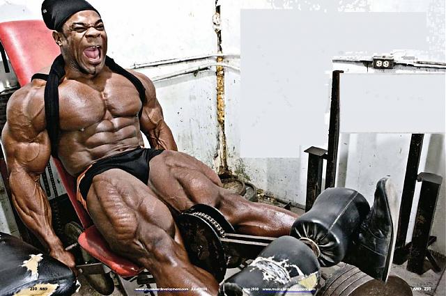 kai greene doing leg extensions