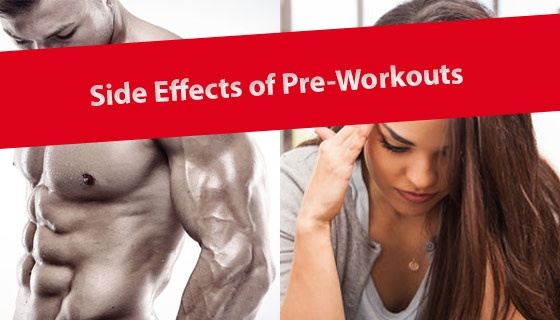 The side effects of pre-workout supplements man and woman in discomfort