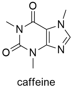 Chemical formula for caffiene