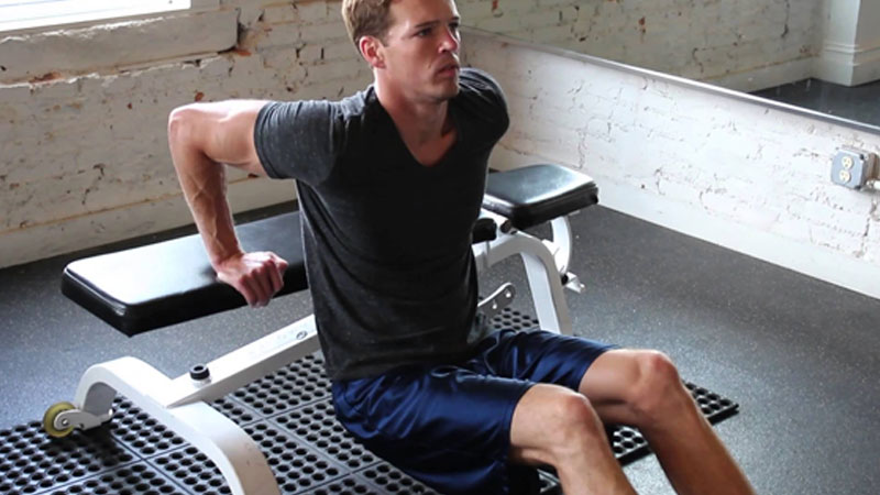 Waste of time exercise - bench dips
