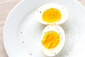 plate of hard boiled eggs