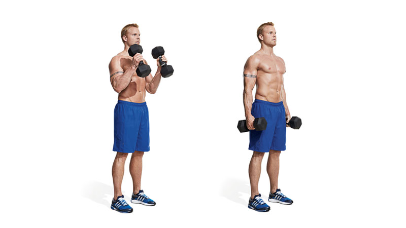 Dumbbell bicep curls