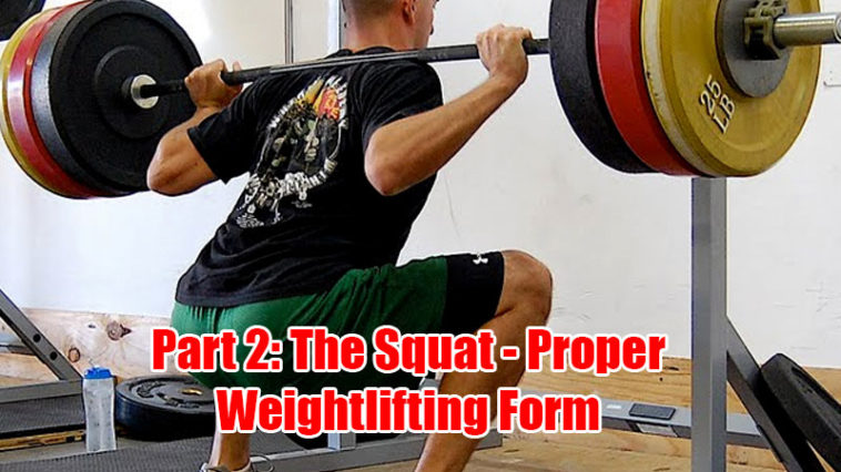 proper squat form