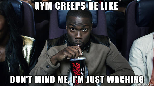 meme saying staring is bad gym etiquette and annoying for women