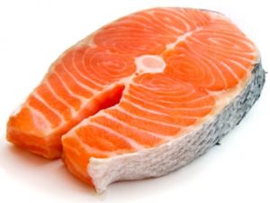 Salmon is high in fat and protein