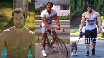 three bodybuilders using low impact exercise for weight loss