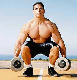 Dumbbell deadlift total back workout