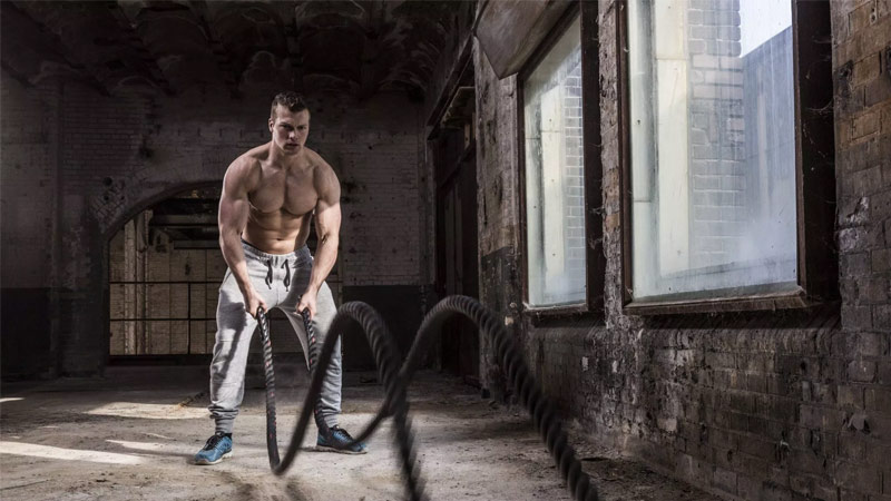 battle ropes benefits for fast fat burning and building muscle