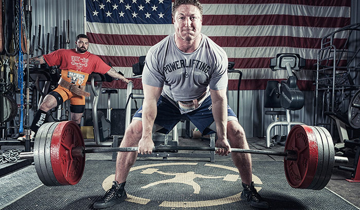 deadlift being performed by power lifter training grip muscles