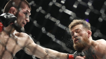 Khabib punching Conor at UFC 229
