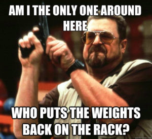 Put your weights back