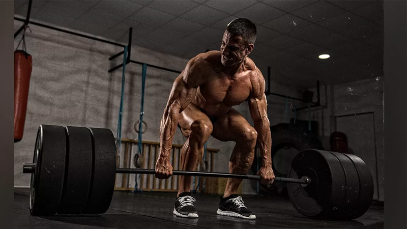 deadlift being performed for a stronger lower back