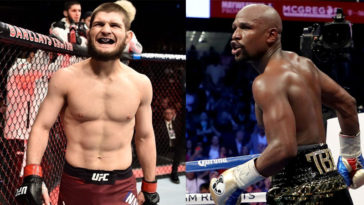 Khabib Nurmagomedov challenges Floyd Mayweather