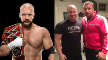strength trainer Joe DeFranco and professional wrestler Triple H