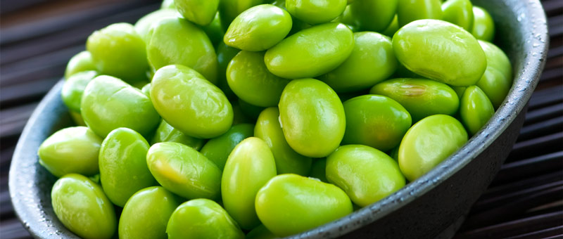 vegan protein edamame in bowl