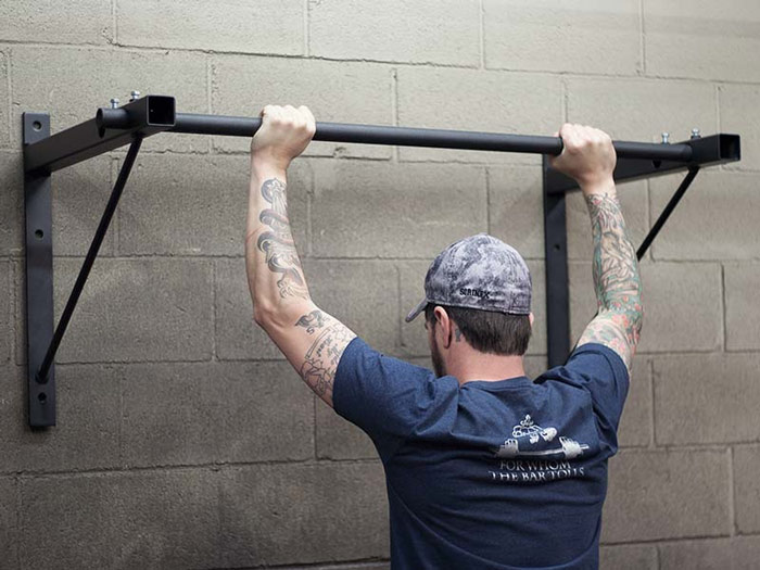 wall mounted pull up bar