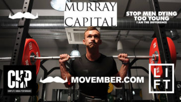 header image of world record attempting athlete fergus crawley squatting