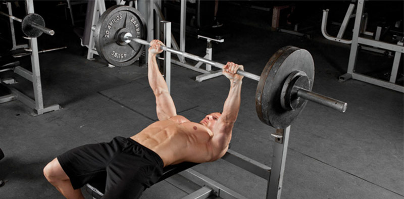 bench press performed in ectomorph workout