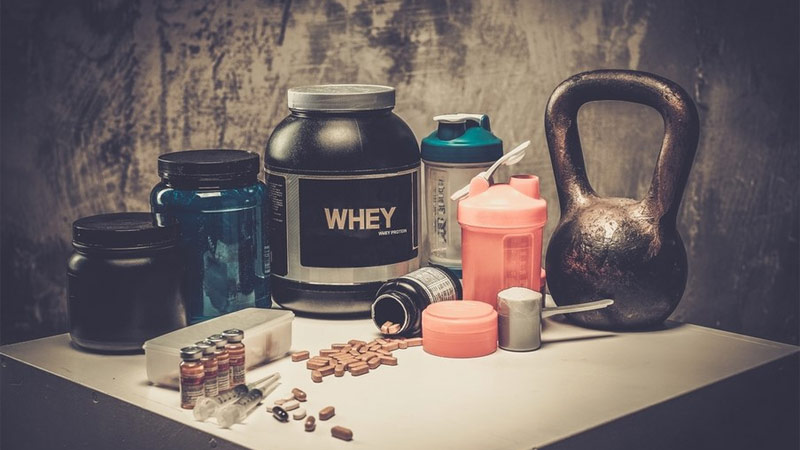collection of supplements that are not essential for muscle building