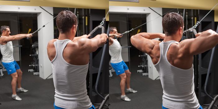 rear delt face pulls with rope