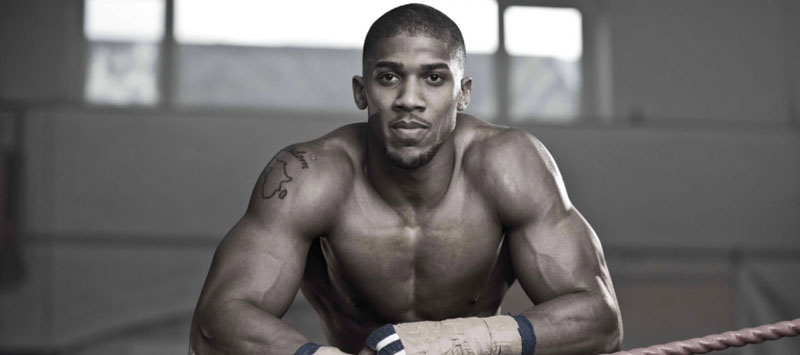 Boxer Anthony Joshua showing his Jacked Physique