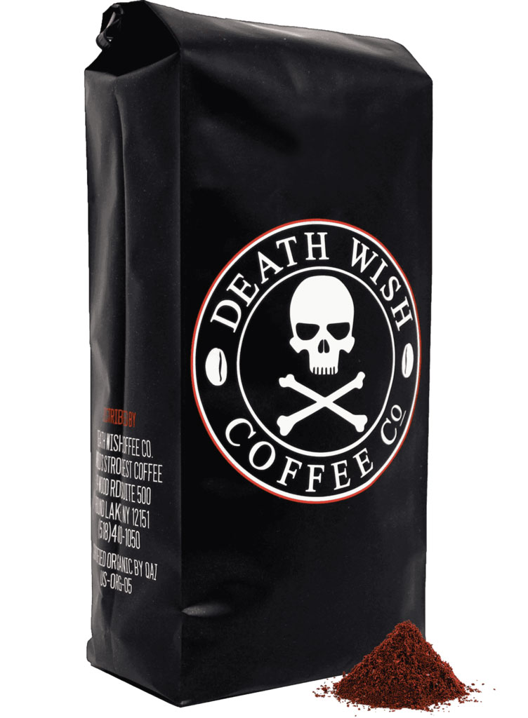 Bag of Deathwish Coffee 'The World's Strongest Coffee'