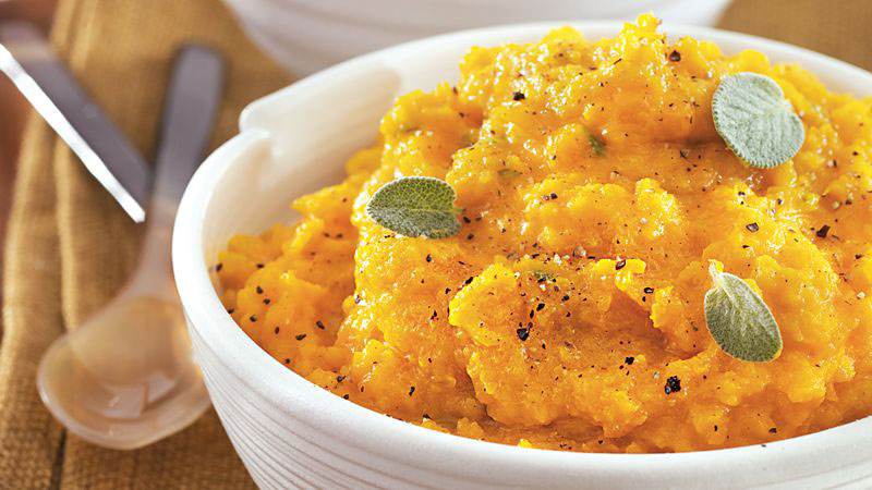 bowl of butternut squash mash