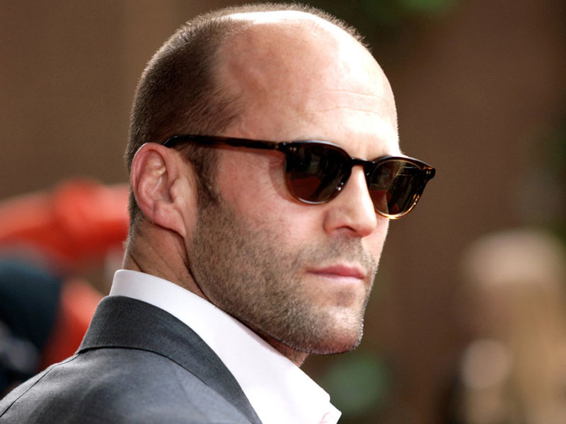 Photograph of famous actor Jason Statham showing hair loss