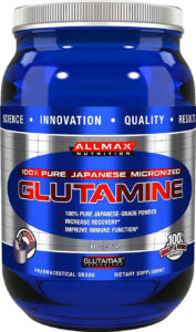 Tub of Micronized Glutamine by Allmax Nutrition