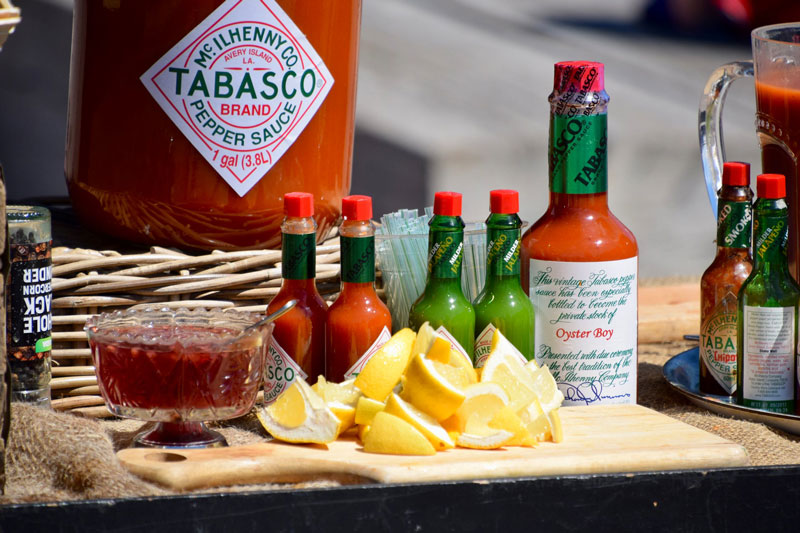 Tabasco hot sauce shown in bottles