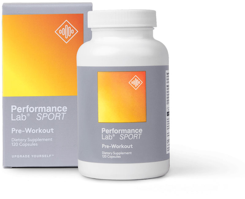 Bottle of Performance Lab SPORT Pre to show product
